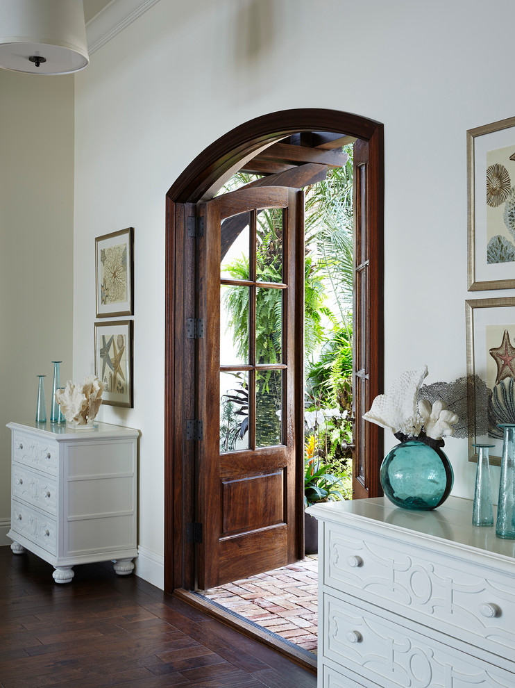 Beach style entryway photo in Miami