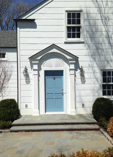 Blue Traditional Front Door Traditional Entry New York By