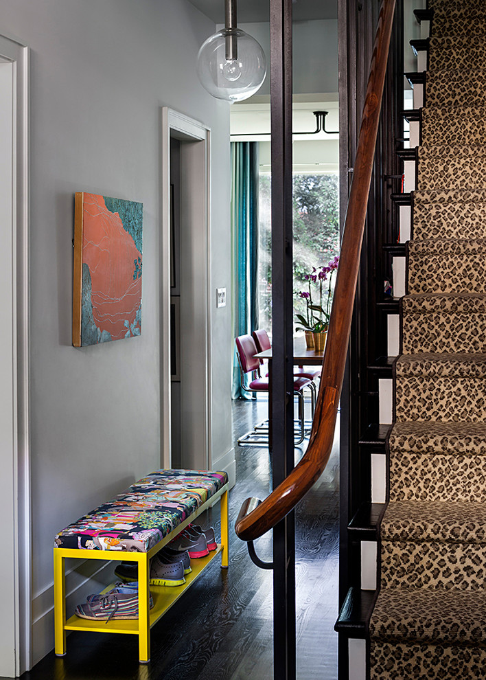 Eclectic entryway photo in New York