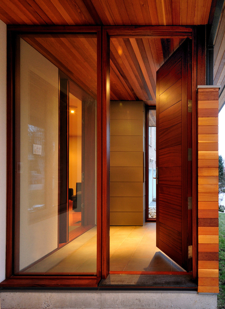 Bungalow Renovation Front Entrance Contemporary Entry Toronto by dkstudio Houzz