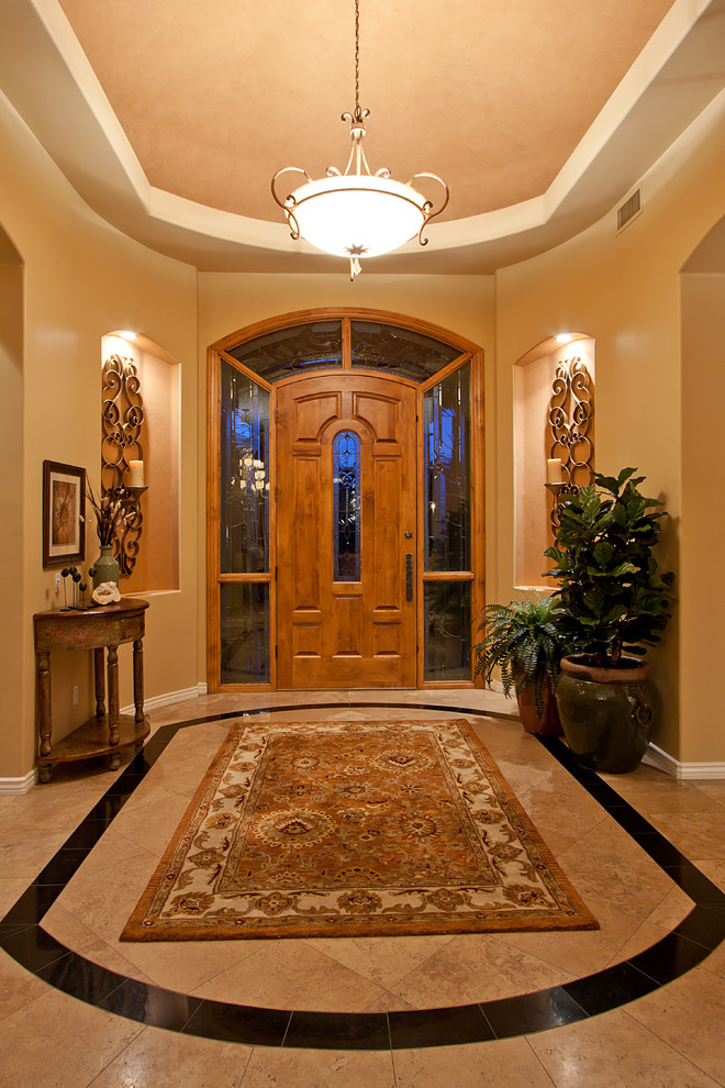 This is an example of a traditional entrance in Phoenix.