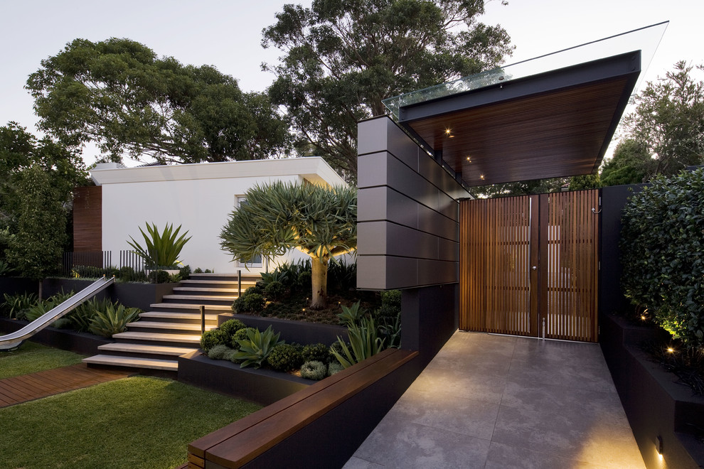 Inspiration for a contemporary entrance in Sydney.