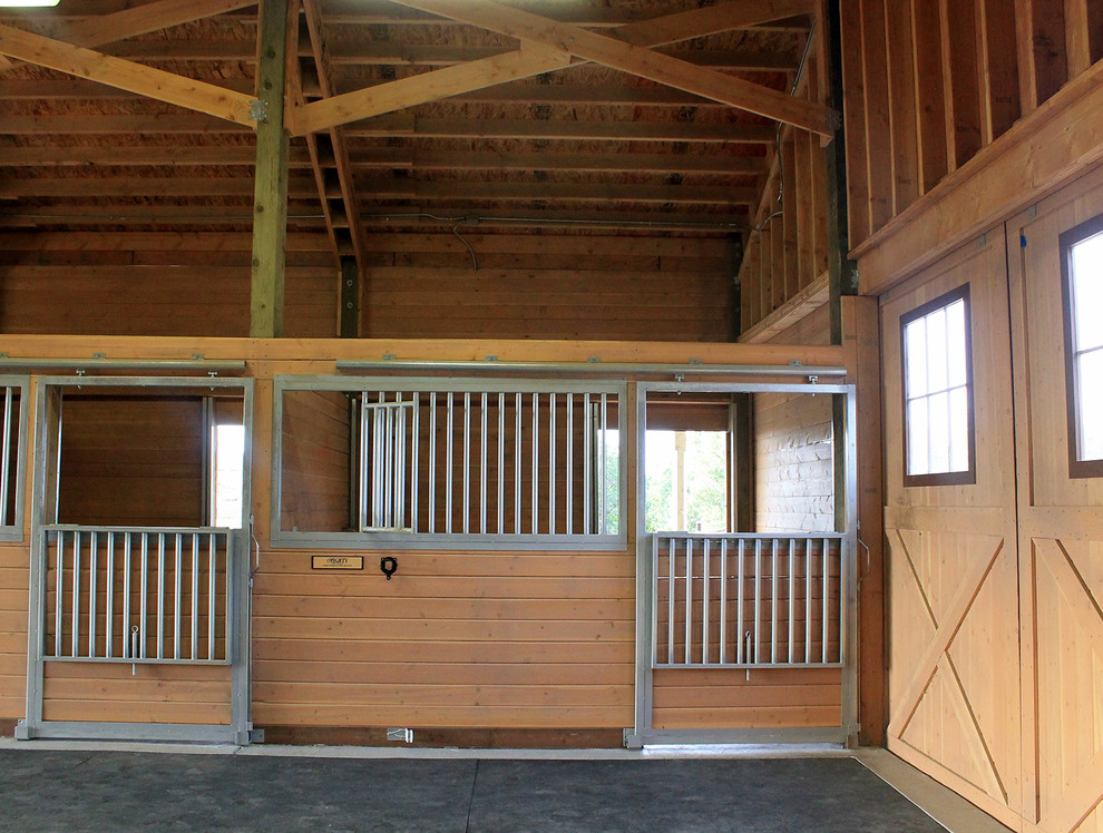 Castle Rock Horse Barn Farmhouse Entry Denver by Barn Pros Houzz