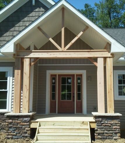 Cedar Porch Posts Traditional Entry Cleveland By Troyer Woodworks Inc Houzz Cedar Porch Posts Traditional Entry Cleveland By Troyer Woodworks Inc Houzz