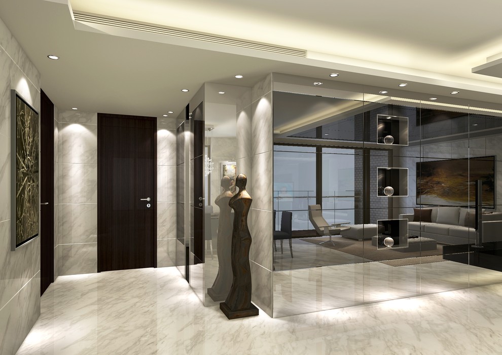Celestial Heights Contemporary Entry Hong Kong by INFINITY