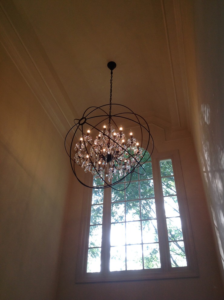 Chandeliers and Pendant Lighting Modern Entry Atlanta by TE Certified Electricians