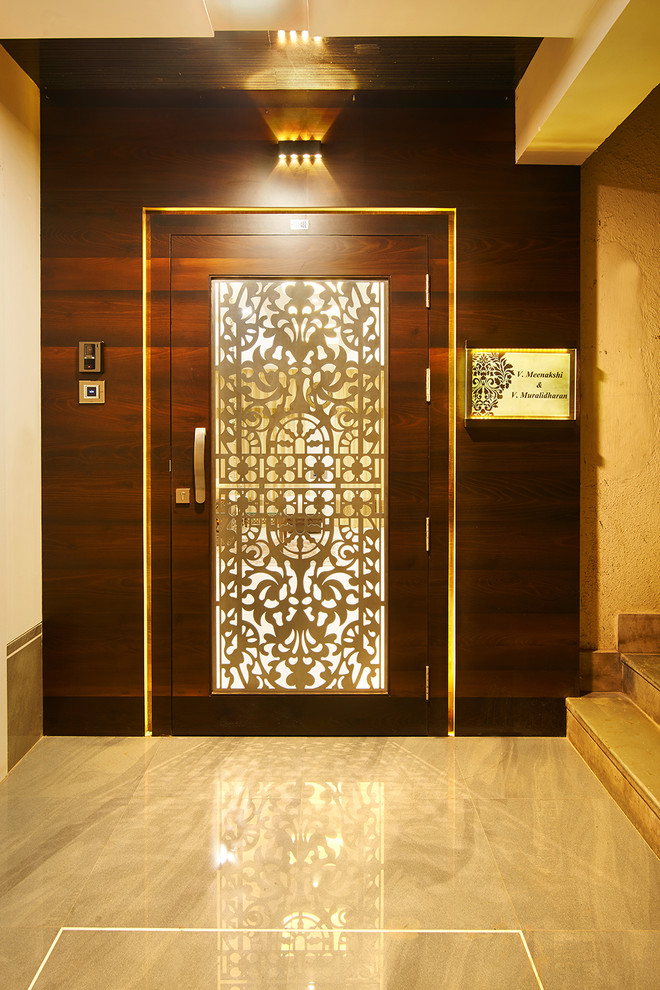 This is an example of a world-inspired entrance in Mumbai.