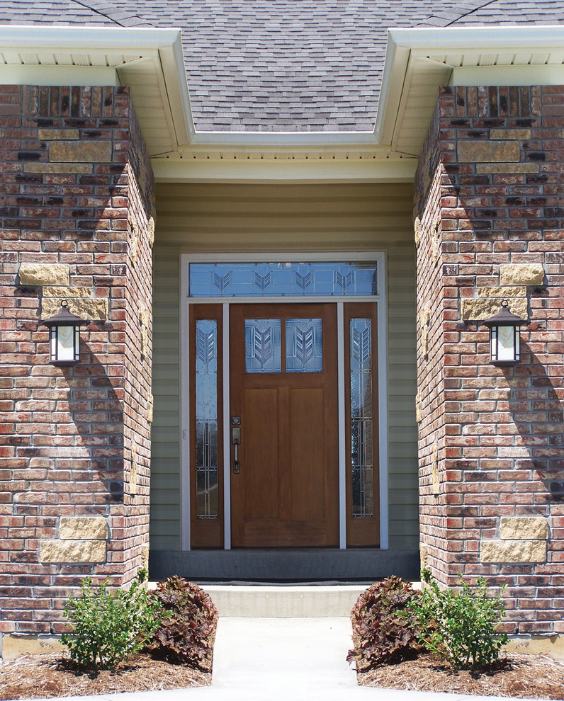 ClassicCraft American Style door, sidelites and transom Transitional Entry Other by