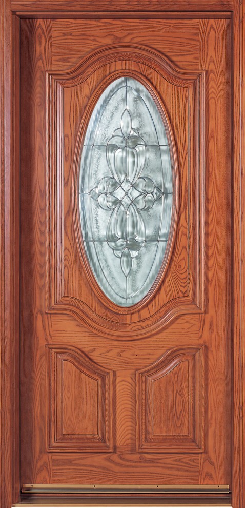 Idée de décoration pour une porte d'entrée tradition de taille moyenne avec une porte simple.