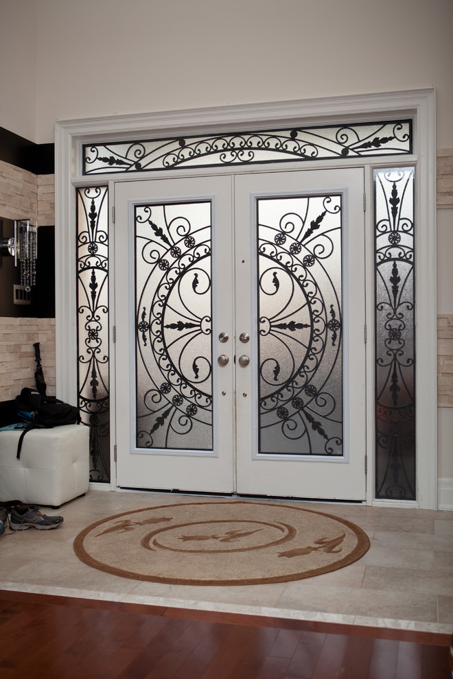 Classic style wrought iron door inserts - Entry - Toronto - by Lusso