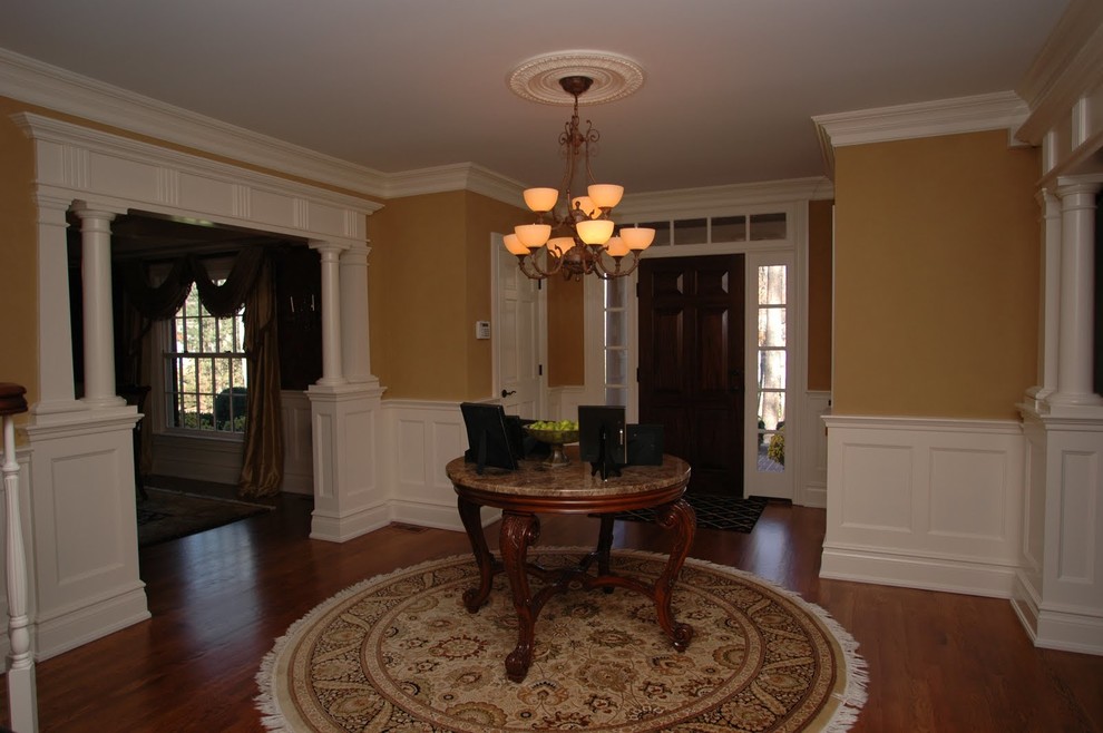 Example of a large classic entryway design in New York