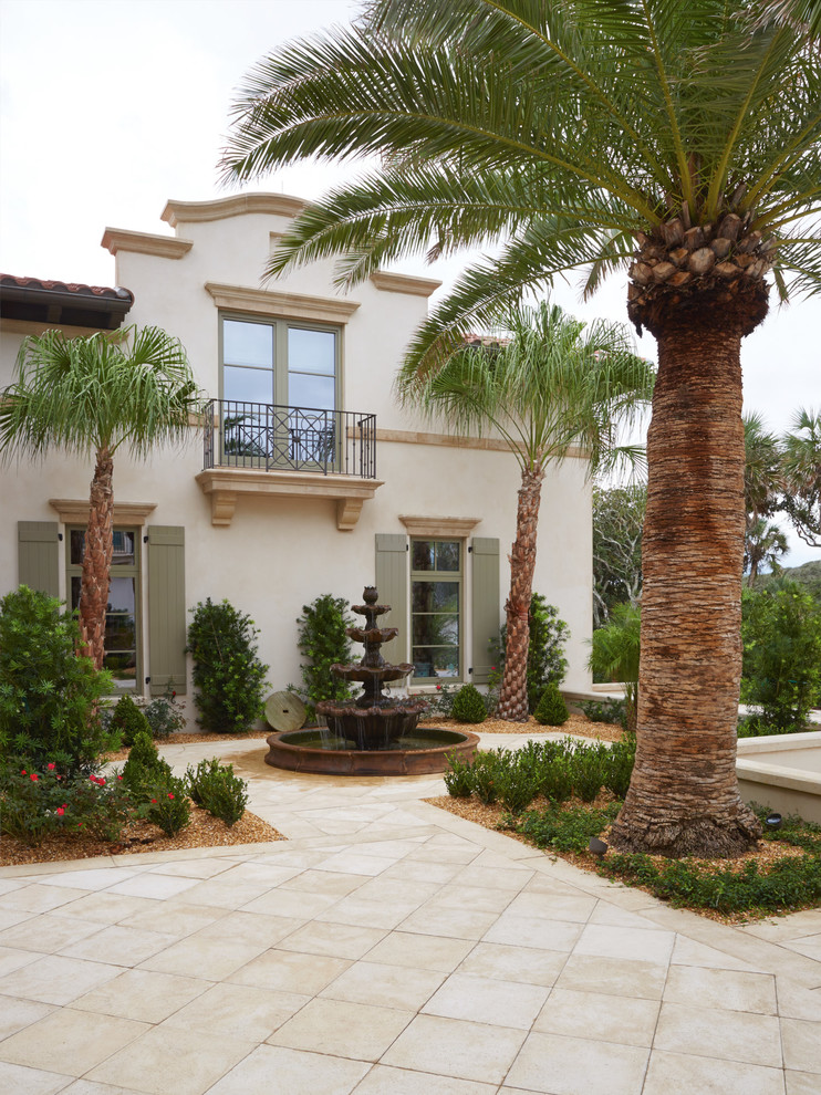 Inspiration for a mediterranean entryway remodel in Jacksonville