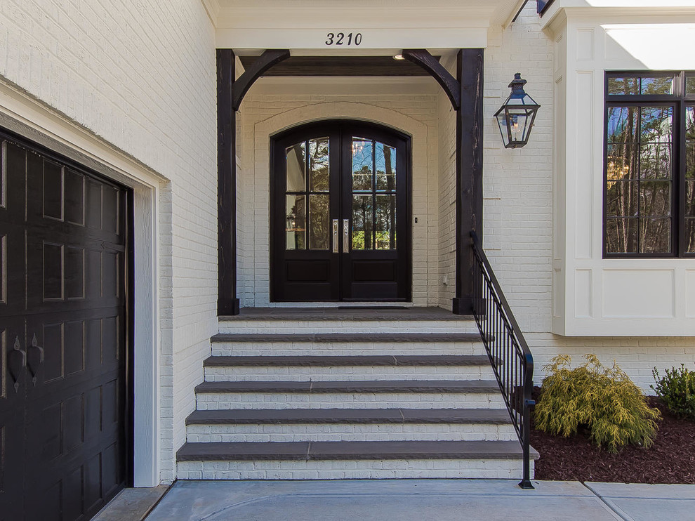 This is an example of a medium sized classic entrance in Raleigh.