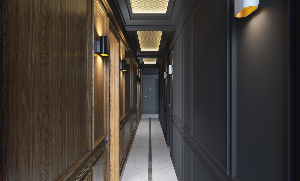 Idee per un corridoio tradizionale di medie dimensioni