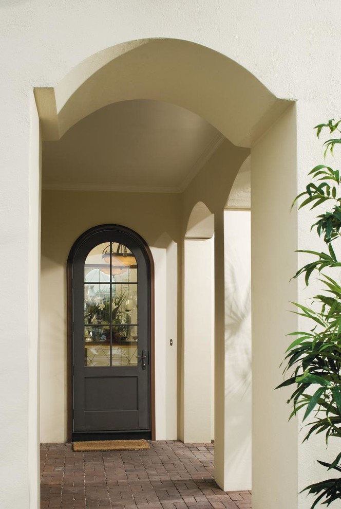 Inspiration for a contemporary entryway remodel in Cedar Rapids