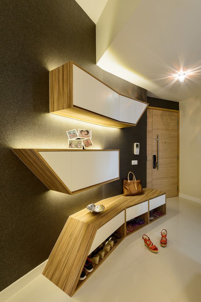 Example of a minimalist entryway design in Singapore