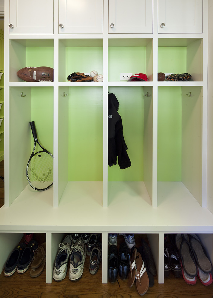 Contemporary boot room in San Francisco.