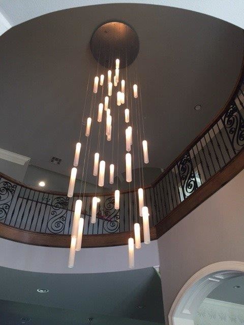 Contemporary Foyer Lighting Modern Entry Chandelier For High Ceiling Traditional Dallas By Galilee Houzz - How High Ceiling For Chandelier