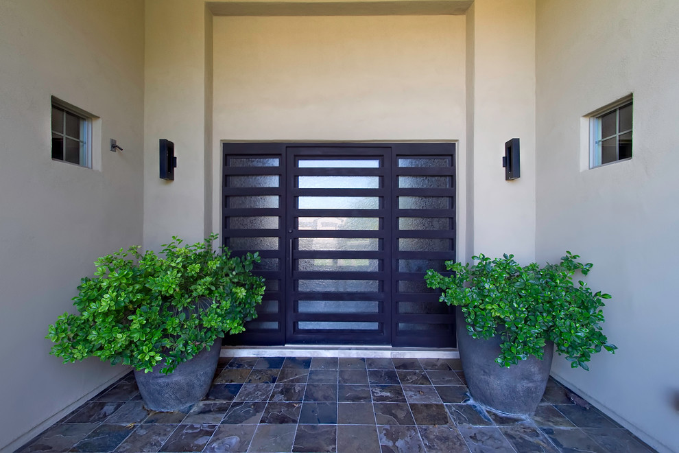 This is an example of a contemporary entrance in Phoenix.