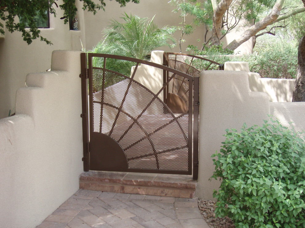 This is an example of an eclectic entrance in Phoenix.