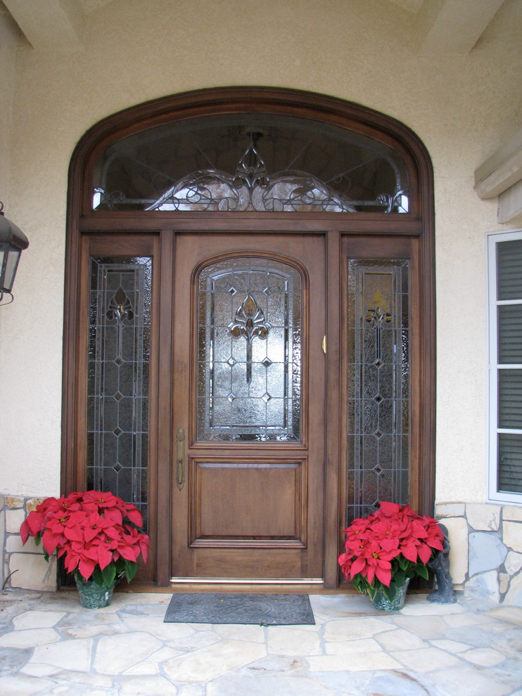 Craftsman & Traditional Leaded, Beveled & Stained Glass Entry doors