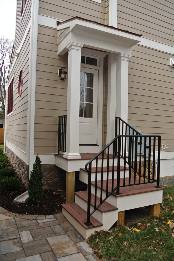 Craftsman Style Exterior Side Stoop - 3109 - Traditional - Entry ...