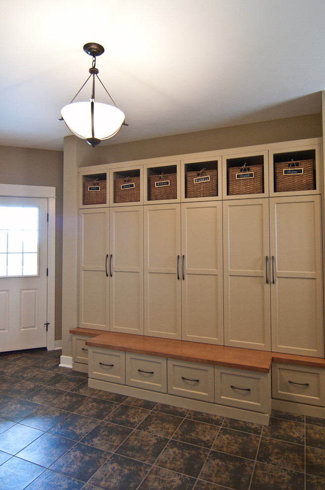 This is an example of a traditional boot room in Grand Rapids.