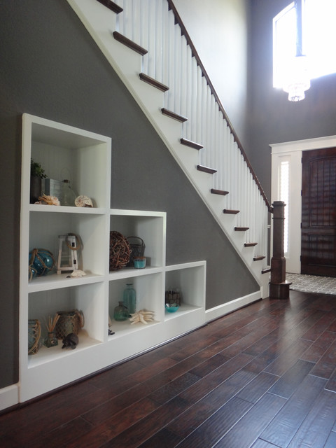 Cubbies Under Stairs Traditional Entrance Houston By Espinal Architects LLC Houzz