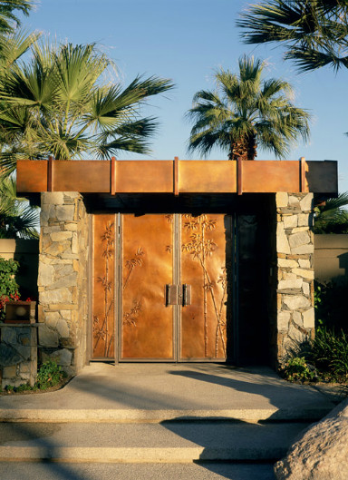 Photo of a world-inspired entrance in Los Angeles.