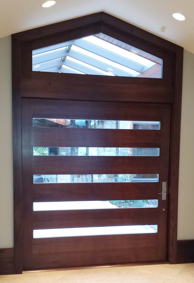 Custom Door Contemporary Entry Portland by Portland Millwork