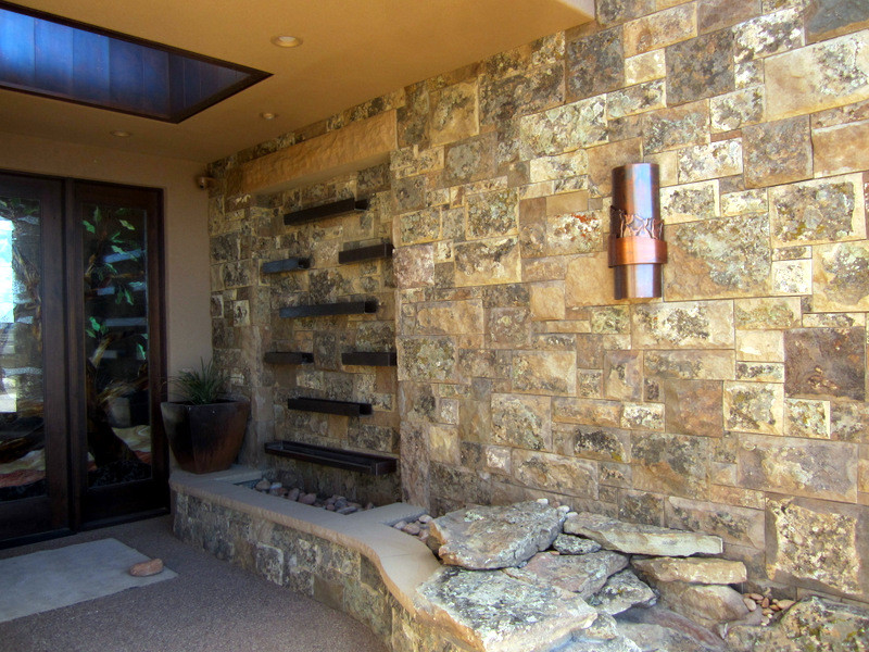 Custom home at Stone Cliff with Ironstone Development Modern Entry Salt Lake City by