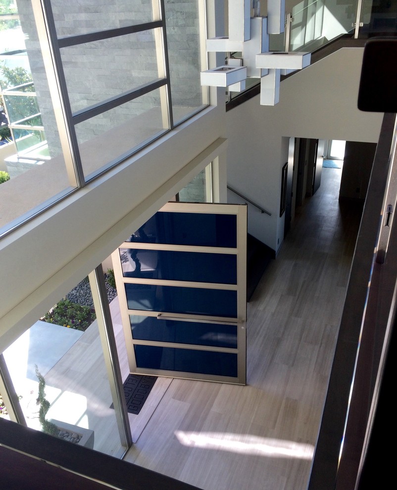 This is an example of a large contemporary staircase in Las Vegas.