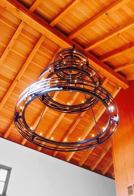 Custom iron light fixtures and Chandeliers Custom furniture San Antonio