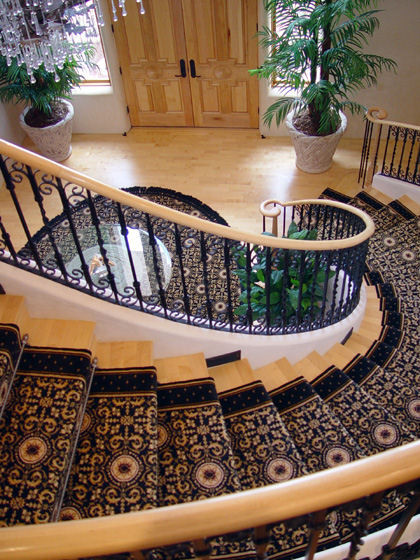 Inspiration for a mediterranean staircase remodel in Albuquerque