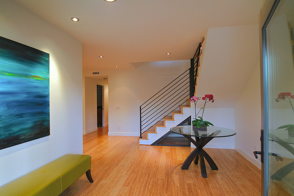 This is an example of a medium sized contemporary foyer in Los Angeles.