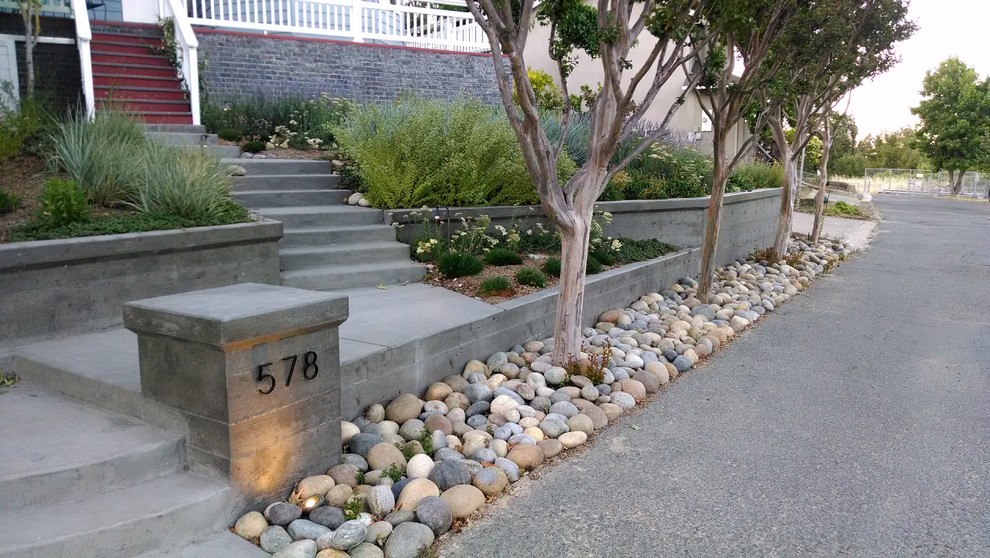 Inspiration for a contemporary entrance in Sacramento.