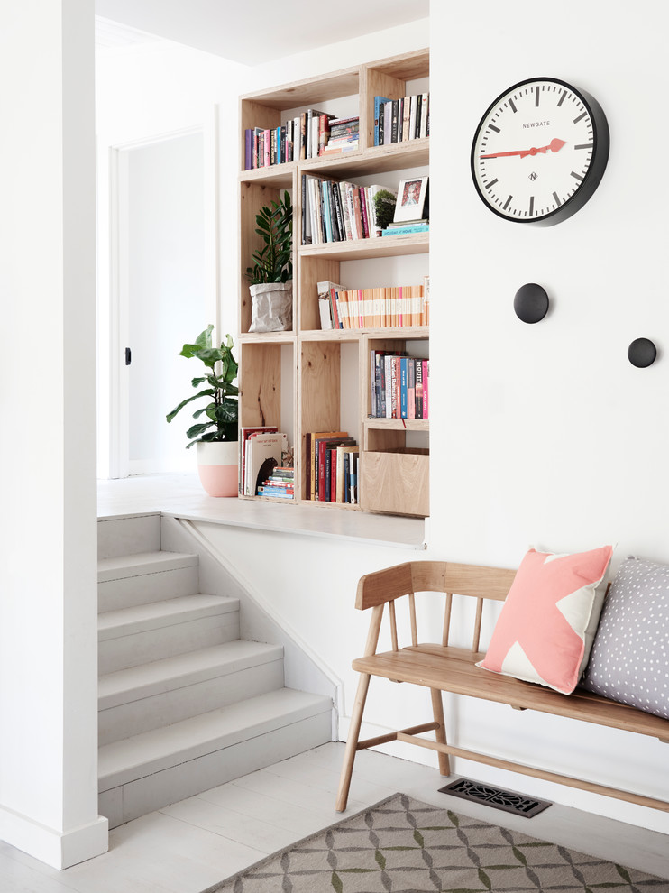 Inspiration for a small scandi entrance in Melbourne.