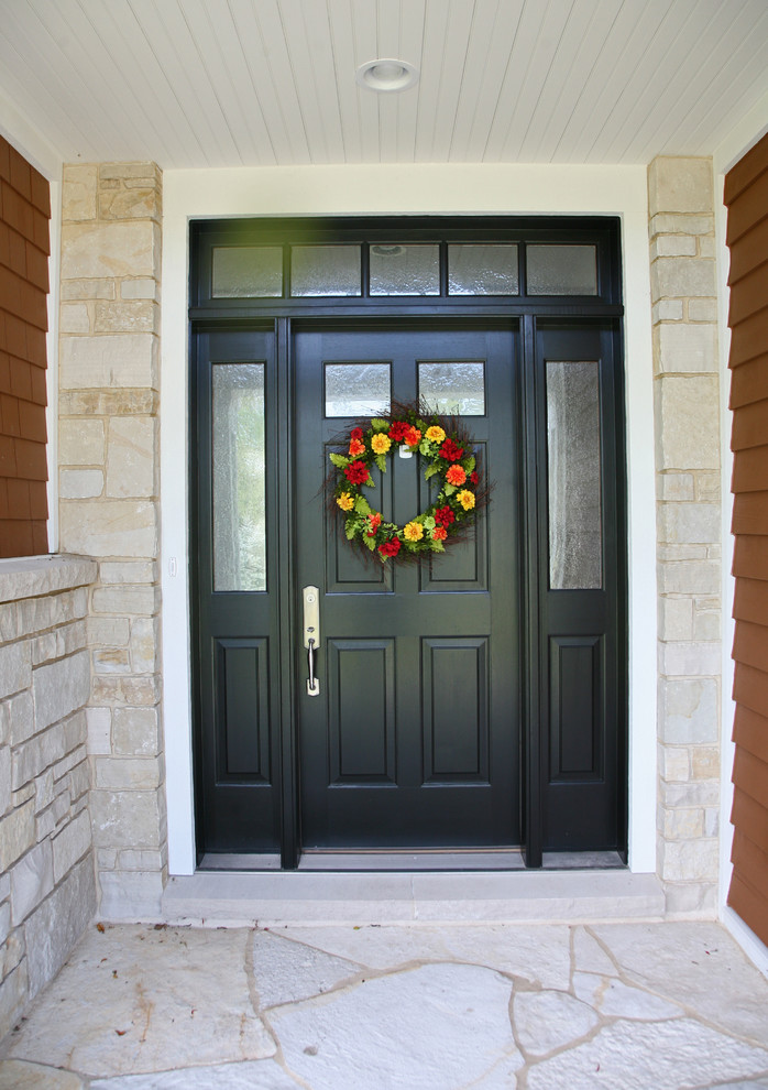 Inspiration for a traditional entrance in Milwaukee.