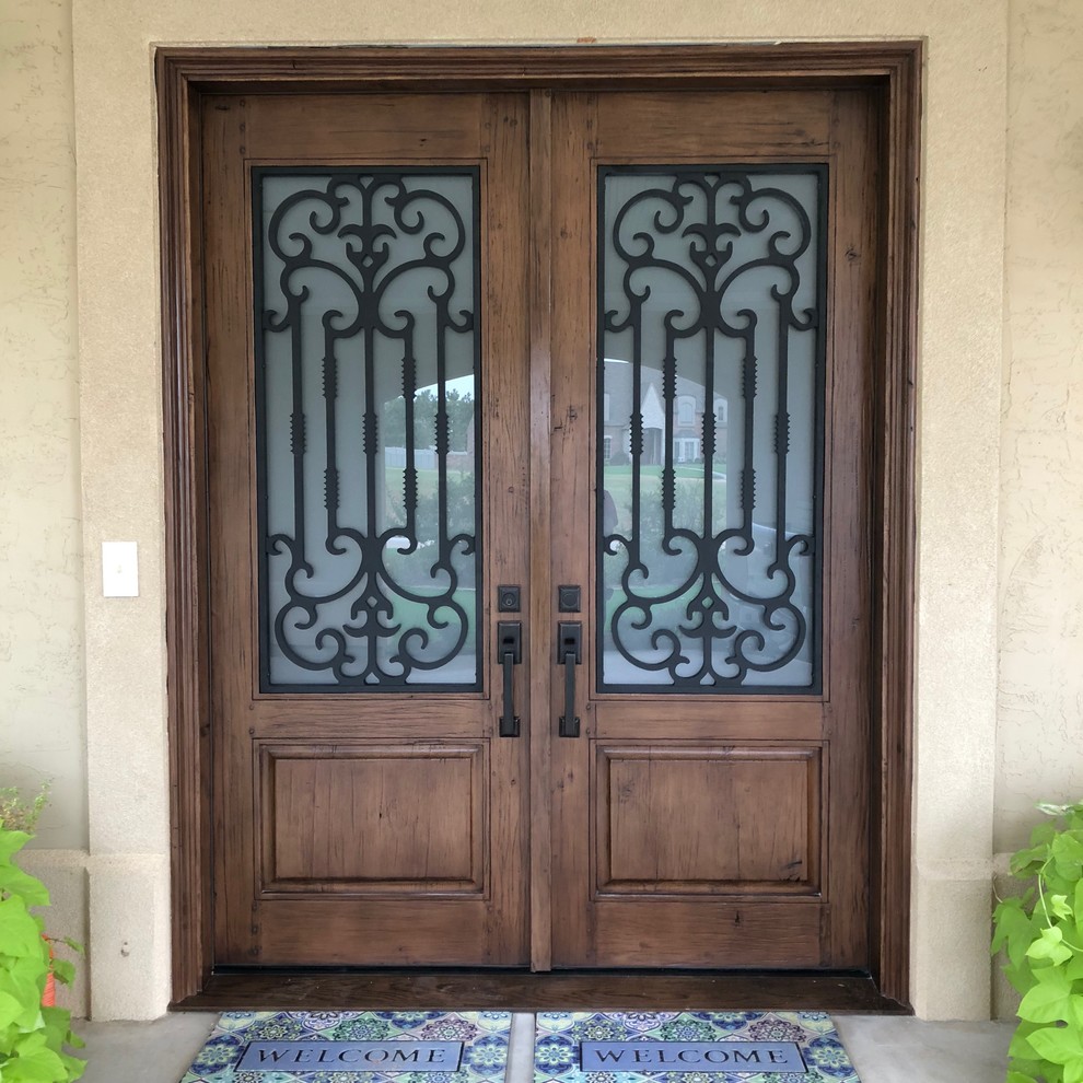 Double Door w/ Metal Grate Traditional Entry Oklahoma City by