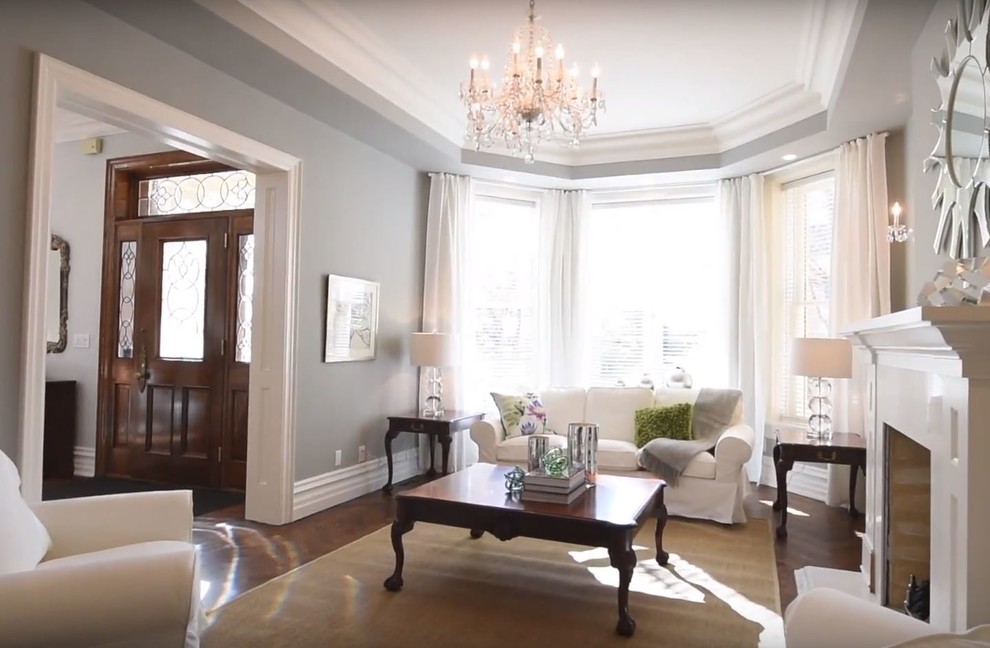 This is an example of a victorian living room in Toronto.