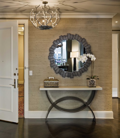 Decorative Console and Mirror