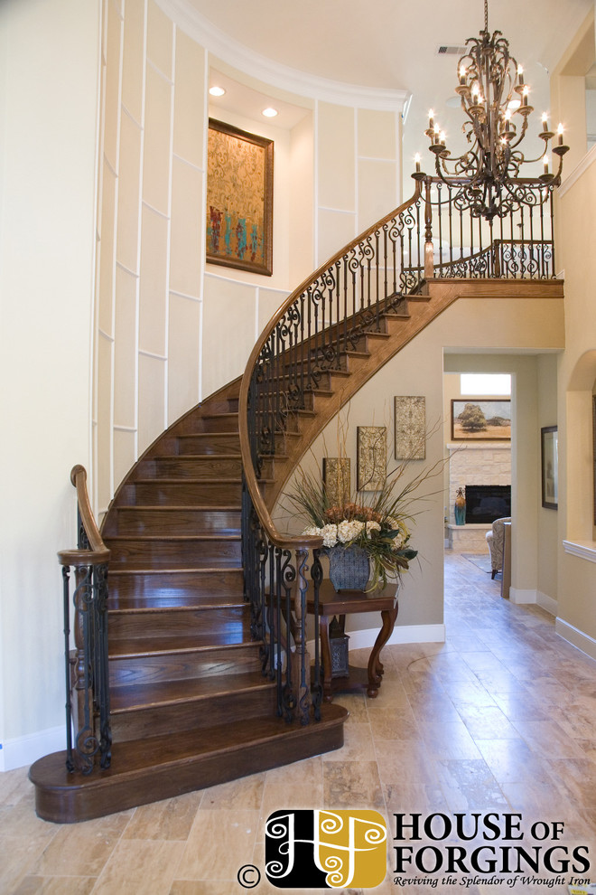 Endecor Iron Stair Balusters Transitional Entry Houston by