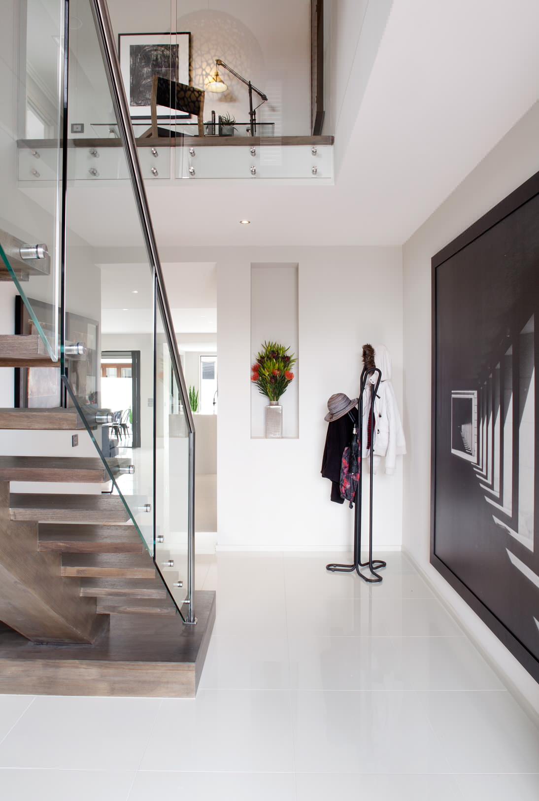 Great use of a stairwell void here for a Stiltz Duo Vista home