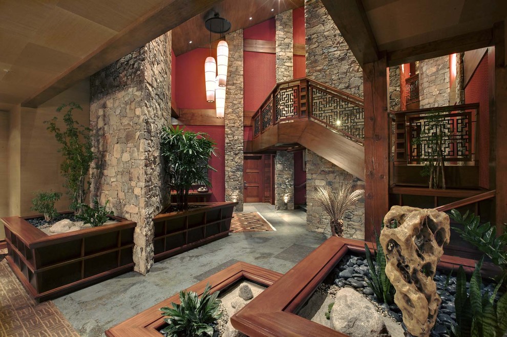 Inspiration for an asian entryway remodel in Salt Lake City