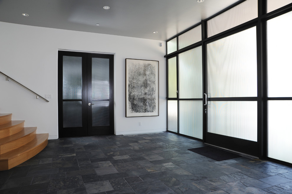 Entryway - contemporary entryway idea in Boston