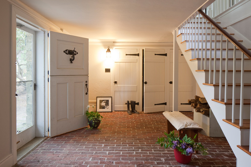 Inspiration for a timeless entryway remodel in Providence