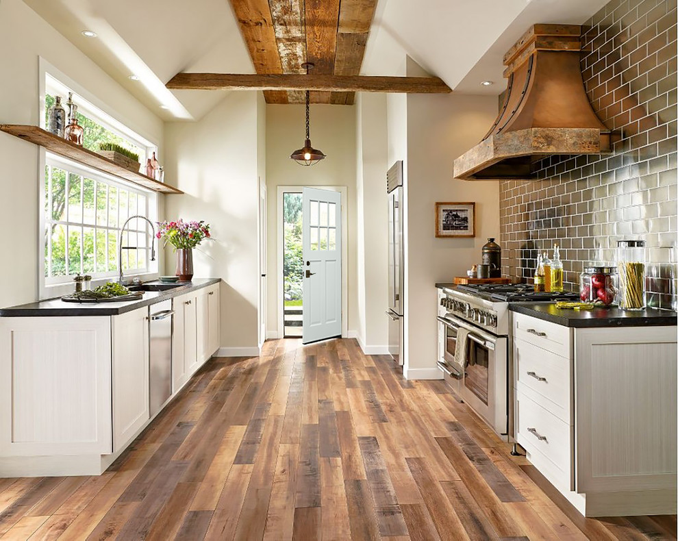 Inspiration for a large craftsman kitchen remodel in Other