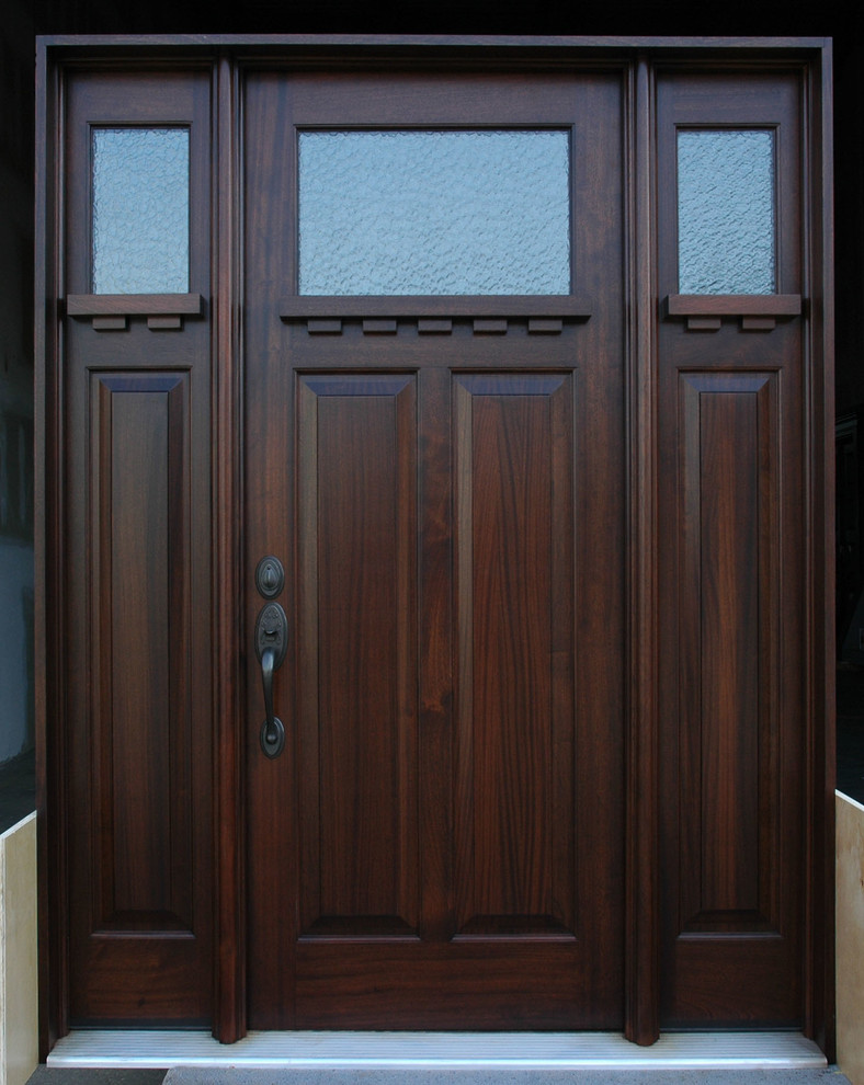 Exterior wood door Modern Entry Edmonton by First Impression