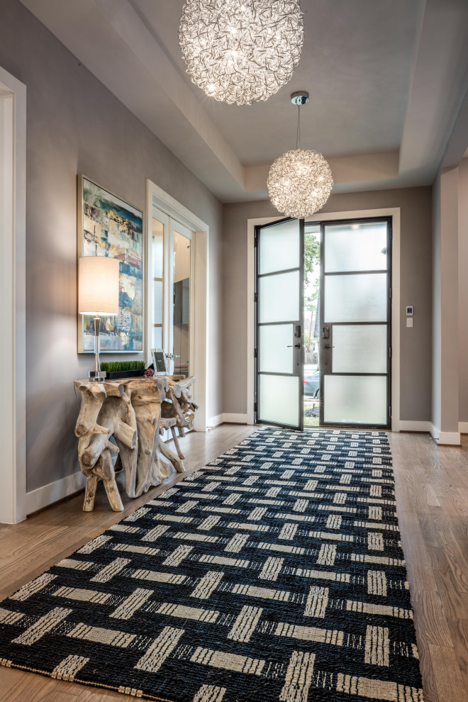 Eye Striking Entryway Transitional Entry Houston by The Design