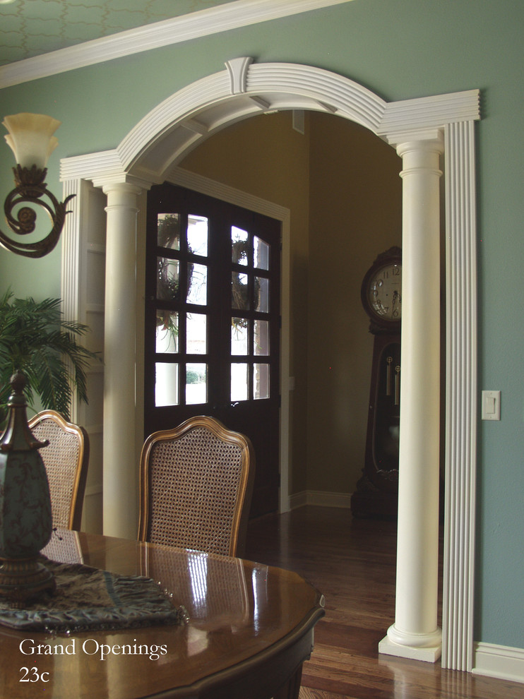 Eyebrow Arched Cased Opening Unit w/ Horizontal Extension Traditional